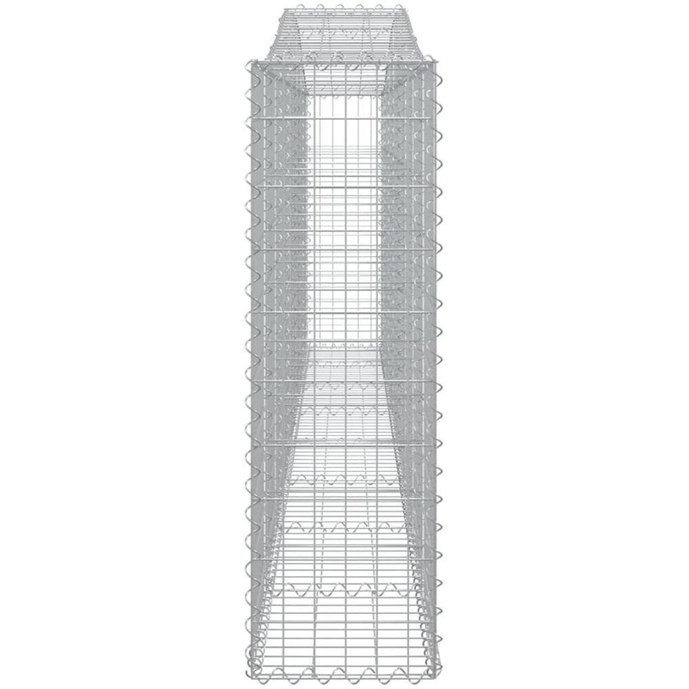 vidaXL Silver Galvanised Iron Gabion Basket 400 x 30 x 100/120cm 2 Pack Image 3
