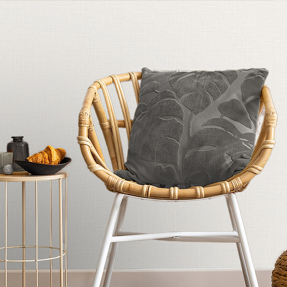 Belgravia Decor Zambaiti Parati Marrakech Small Weave White Wallpaper Image 2