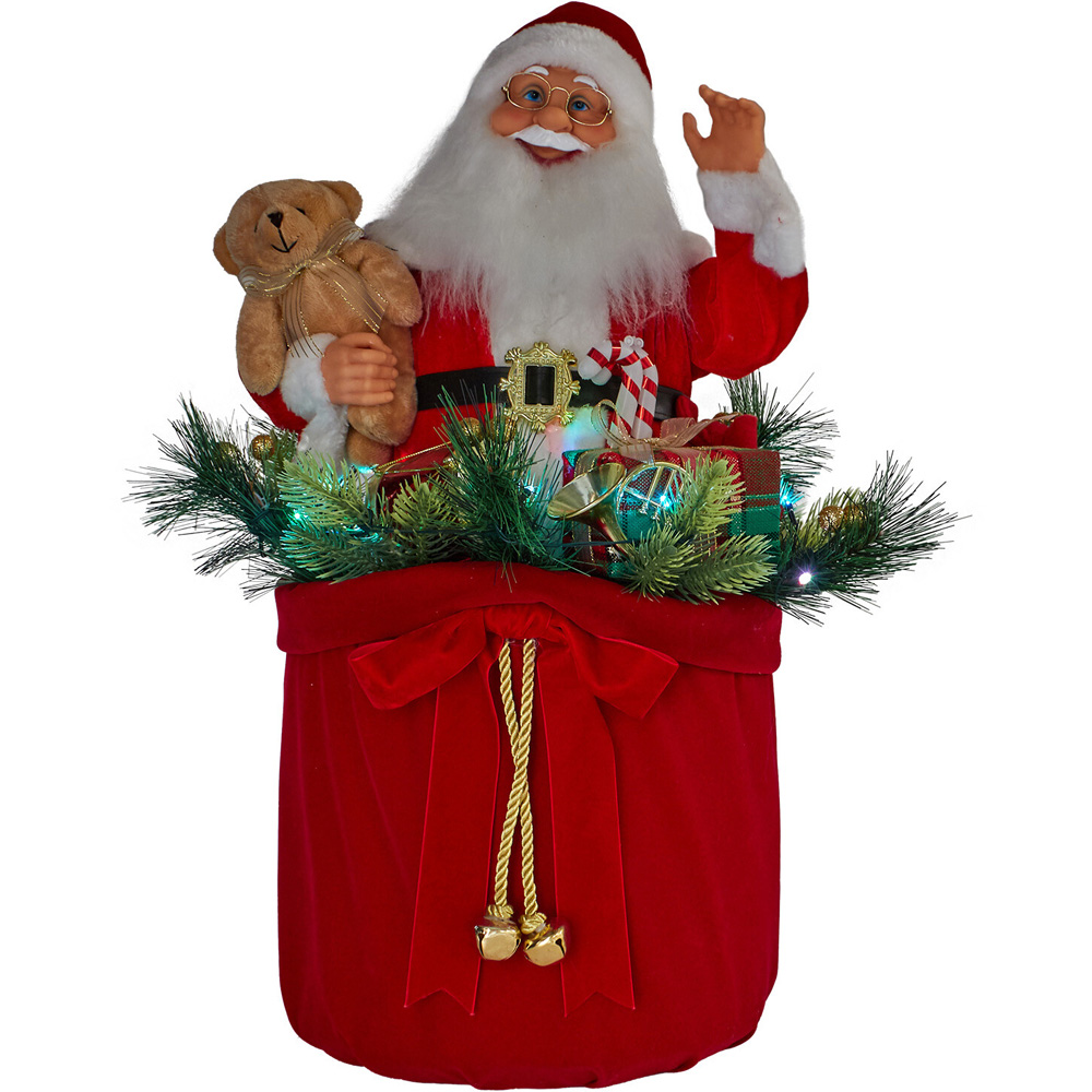 Musical Present Santa - Red Image 5