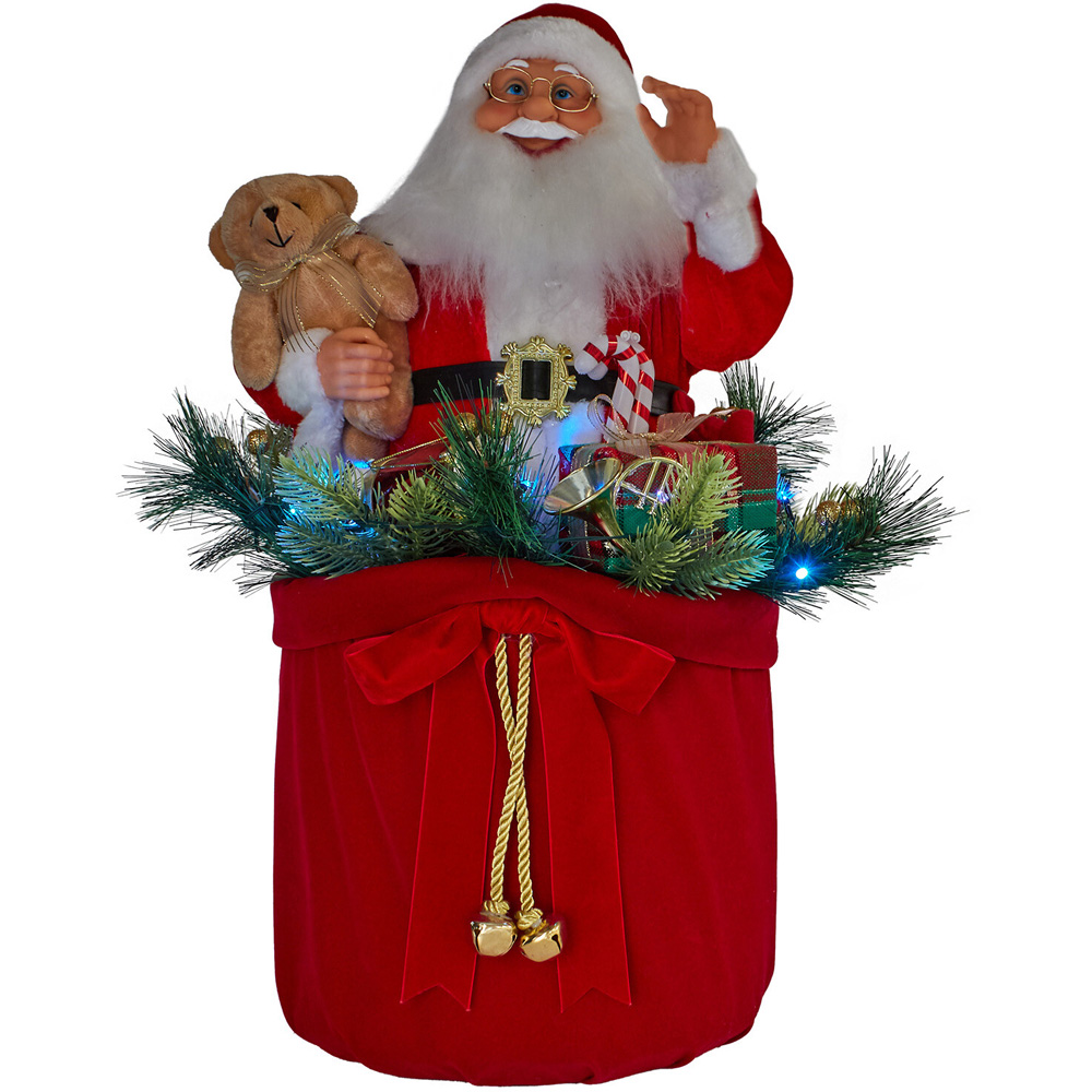 Musical Present Santa - Red Image 4