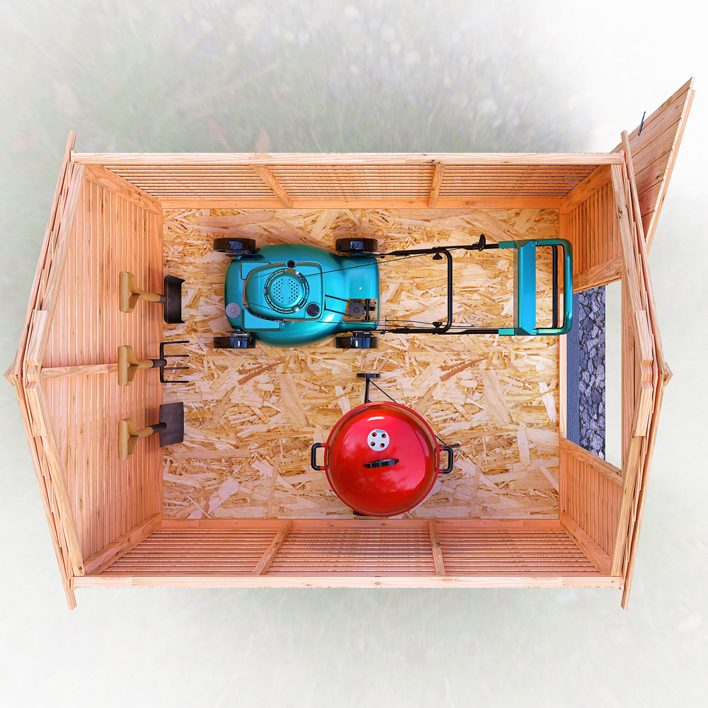 Shire 7 x 5ft Dip Treated Overlap Shed Image 4