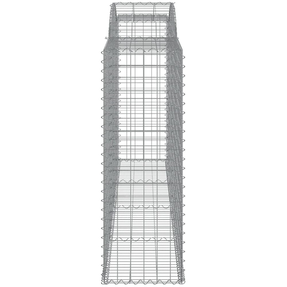 vidaXL Silver Galvanised Iron Gabion Basket 300 x 50 x 140/160cm 15 Pack Image 3