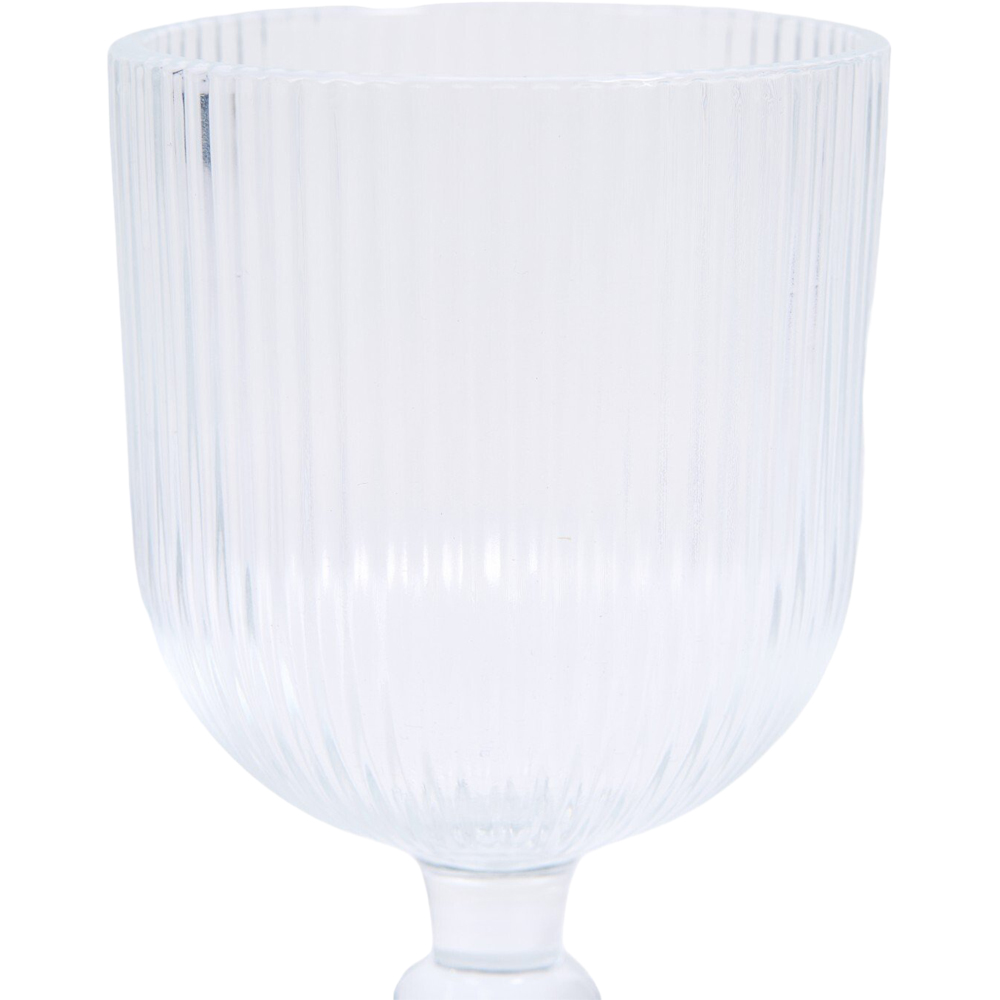 Ribbed Wine Glass Image 2