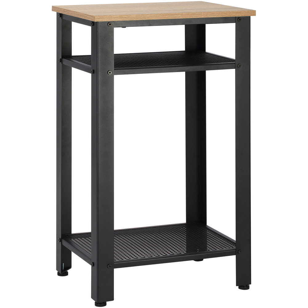 Portland 2 Shelf Black Side Table Image 2