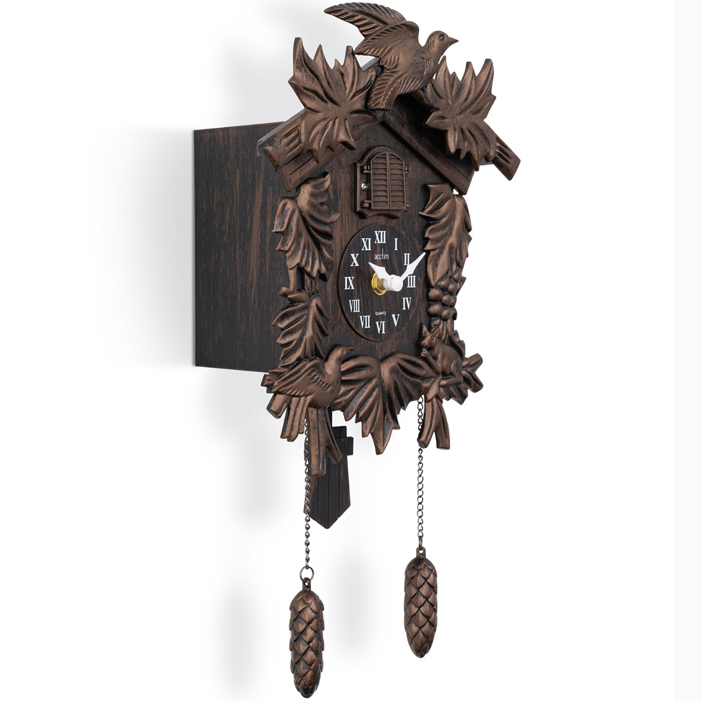 Acctim Hamburg Antique Bronze Pendulum Cuckoo Clock 37.5cm Image 2
