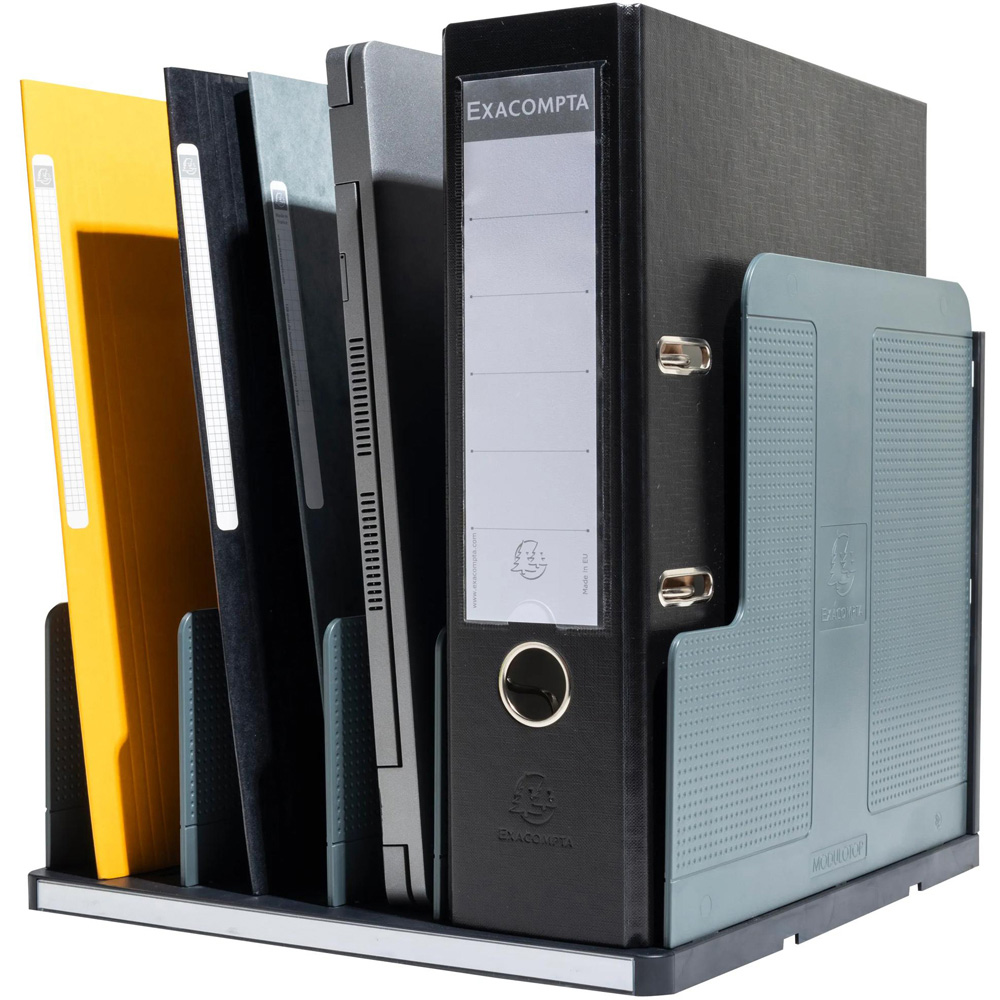 Exacompta 5 Divider Light Grey Modular Vertical Sorting Folder Image 4