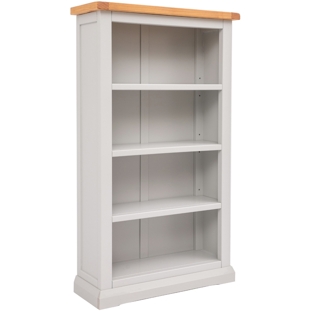 Loreo 4 Shelf Light Grey Bookcase Image 3