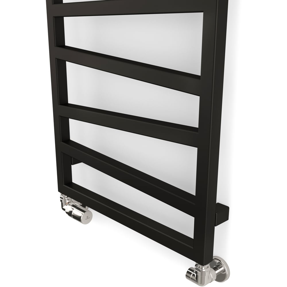 Terma Zig Zag Heban Black Heated Towel Rail 835 x 500mm Image 5