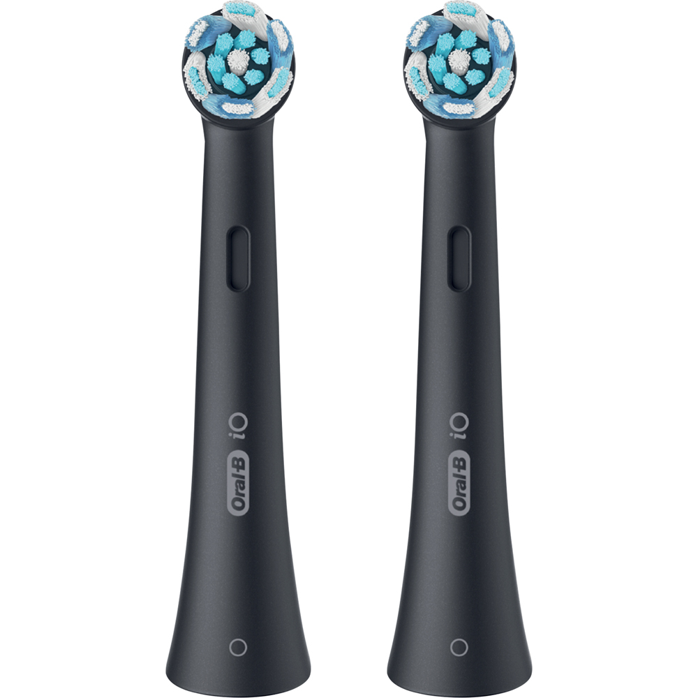 Oral-B iO Ultimate Clean Black Toothbrush Refill Head 2 Pack Image 3