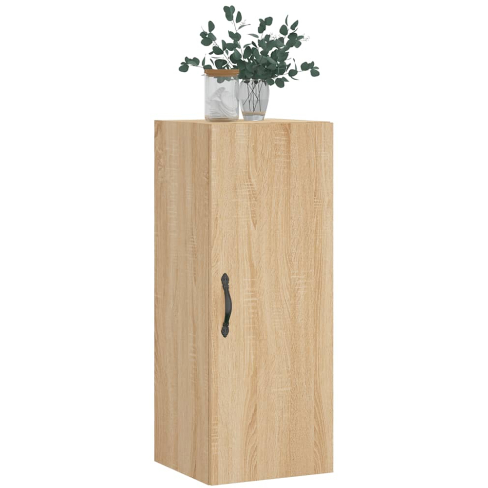 vidaXL Single Door Brown Sonoma Oak Wall Mounted Cabinet Image 3