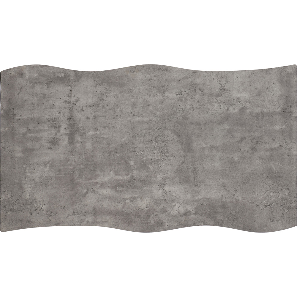 Seconique Quebec Wave Edge Concrete Dining Table Image 6
