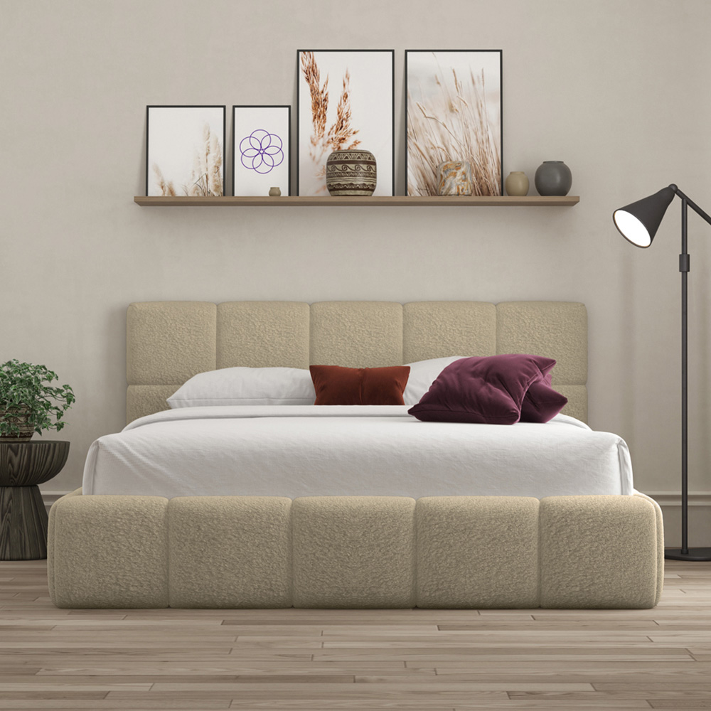 DS Living Ovella Small Double Latte Cubed Ottoman Bed Image 4