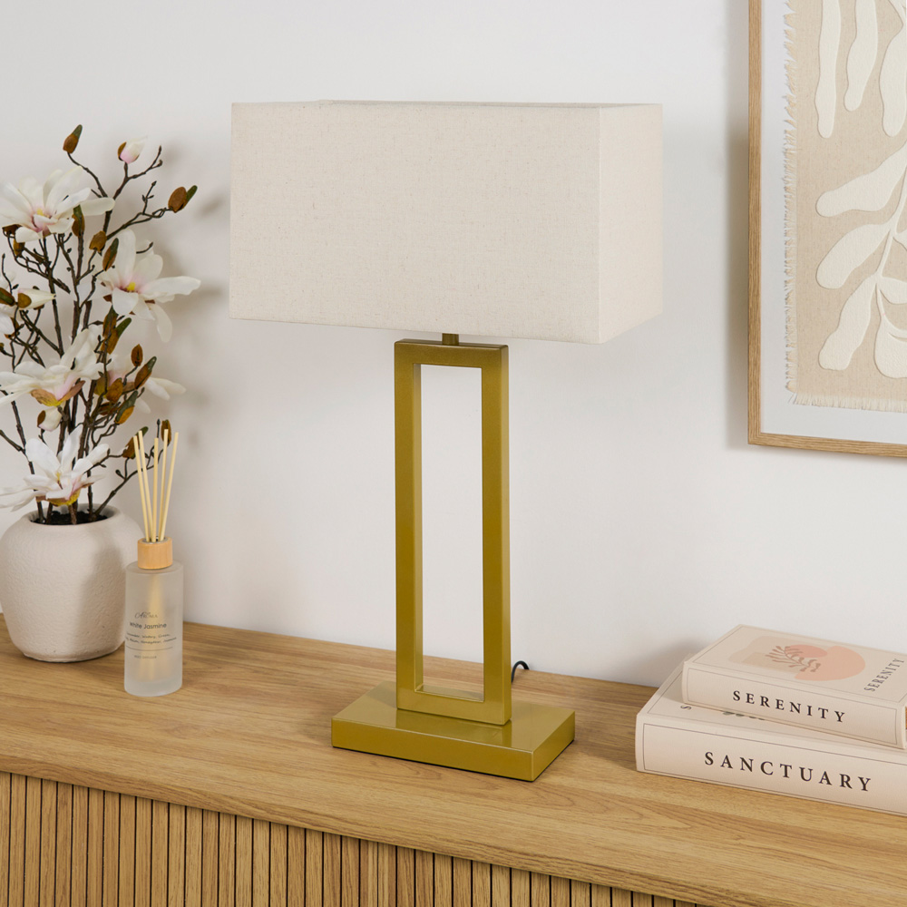 Kaisley Table Lamp - Neutral and Gold Image 2