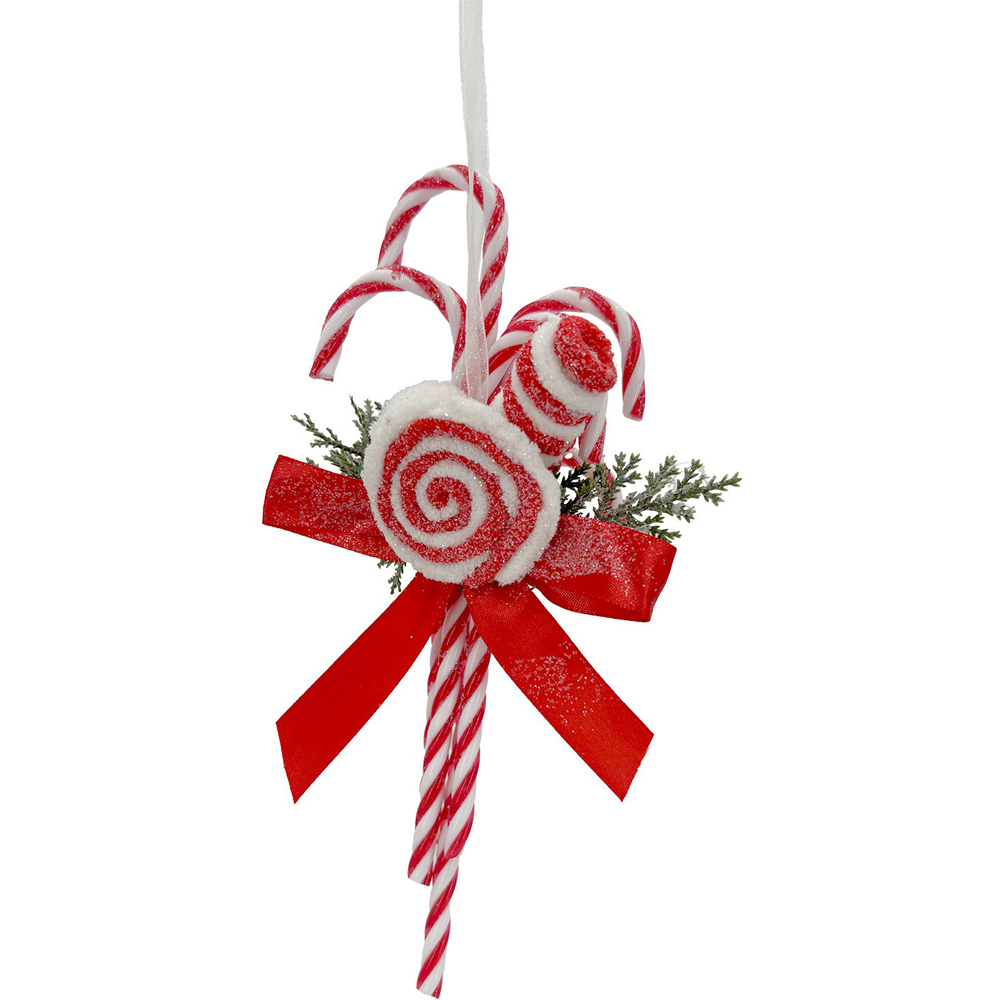Candy Cane Hanging Decoration - Red Image