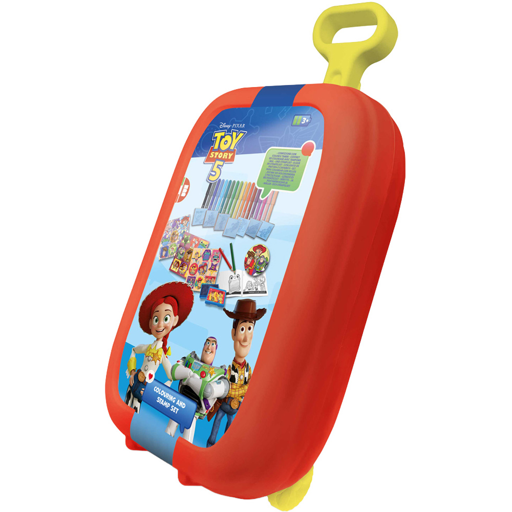 Multiprint Disney Pixar Toy Story 5 Kids Colouring and Stamp Trolley Set Image 1