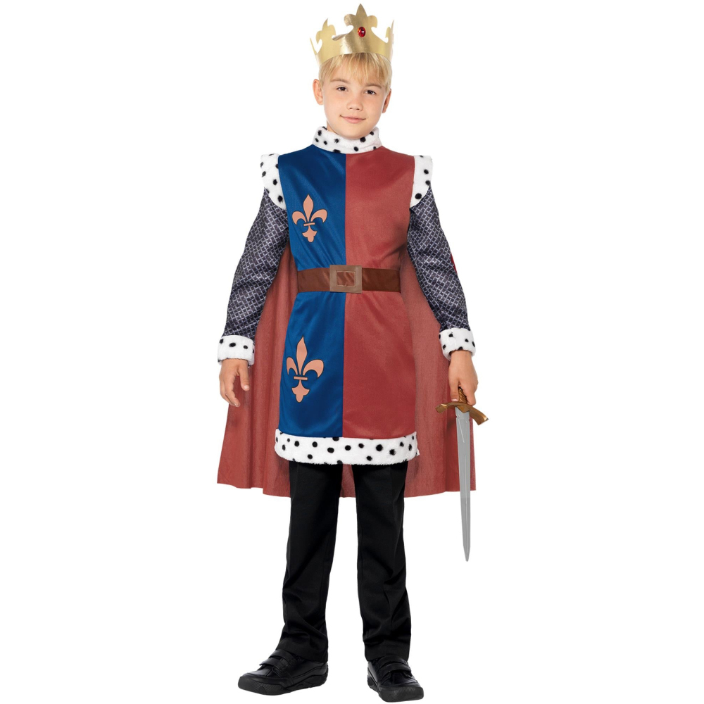 Rubies Kids King Arthur Medieval Costume 7-9 Years Image 1