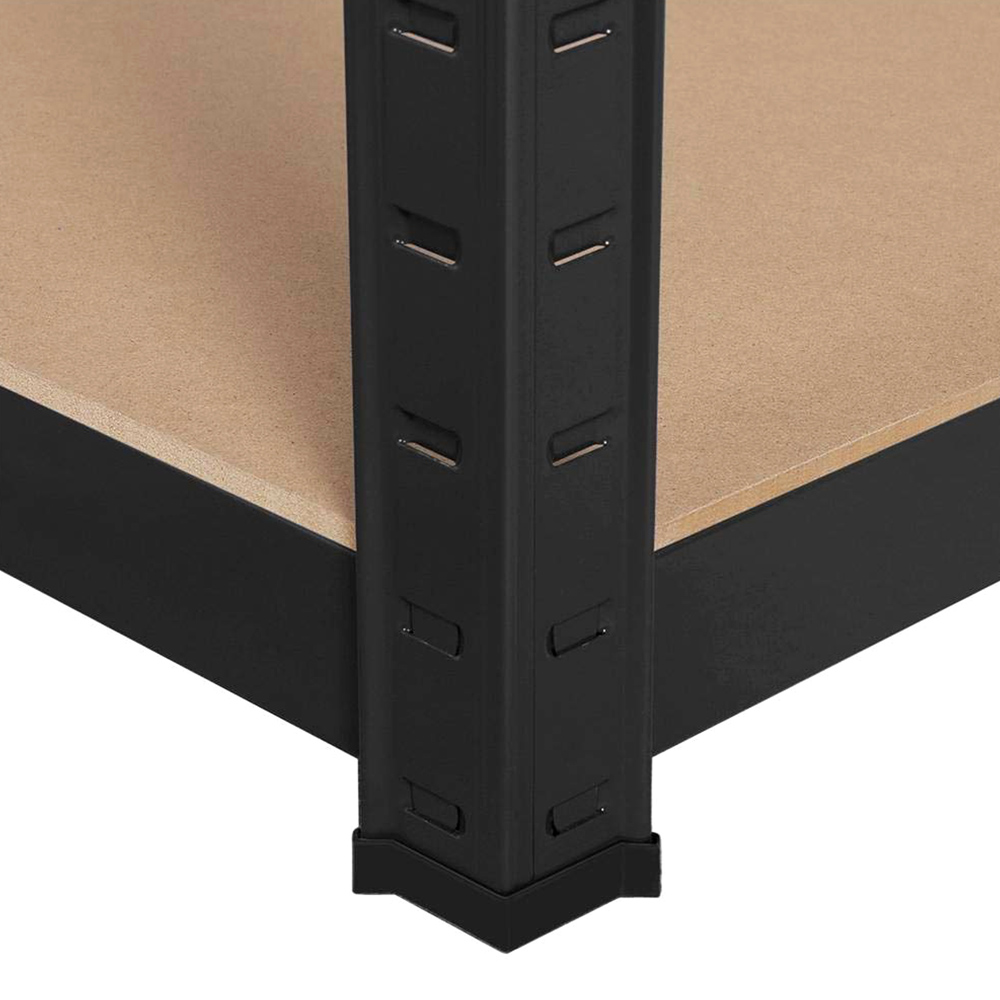 AMOS 5 Tier Black Powder Coated Steel Shelving Unit Image 2
