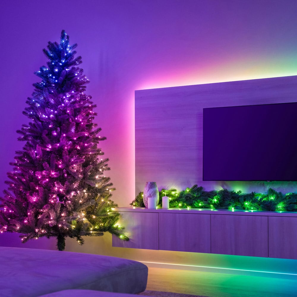 Twinkly 400 RGB LED Smart Black Cable String Light 32m Image 1