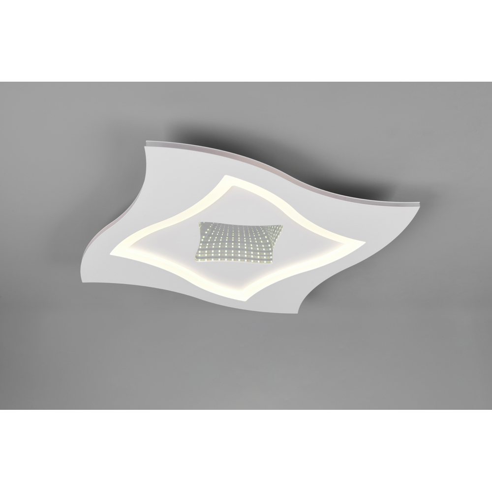TRIO Klint Matt White LED Ceiling Light Image 3