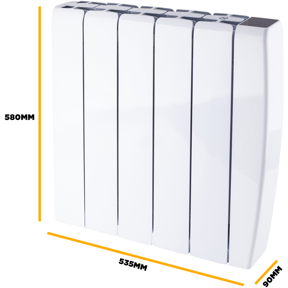 TCP Smart White Ceramic Electric Radiator 1500W Image 7