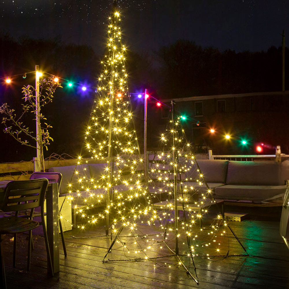 Fairybell 5ft Warm White LED Outdoor Christmas Tree Image 2