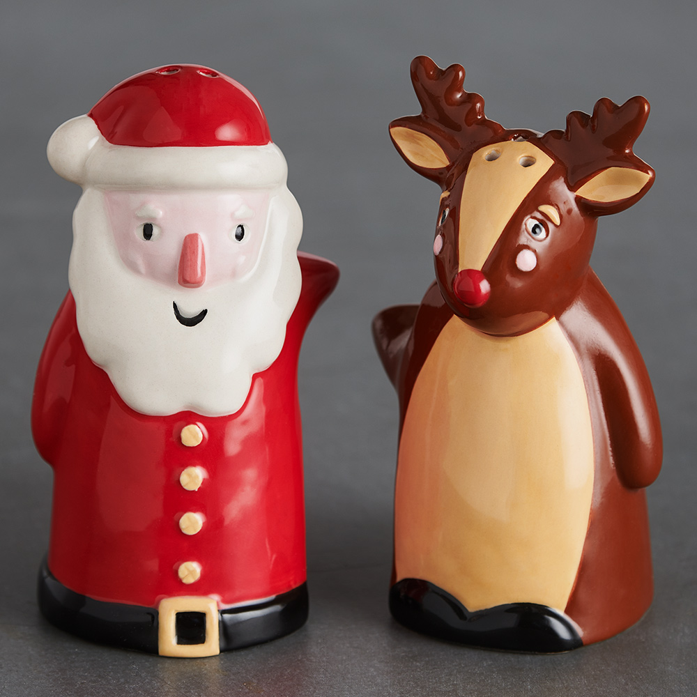 Wilko Santa and Reindeer Salt and Pepper Pots Image 5