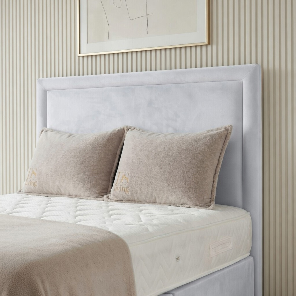 DS Living Velmont Single White Plush Divan Bed Image 2