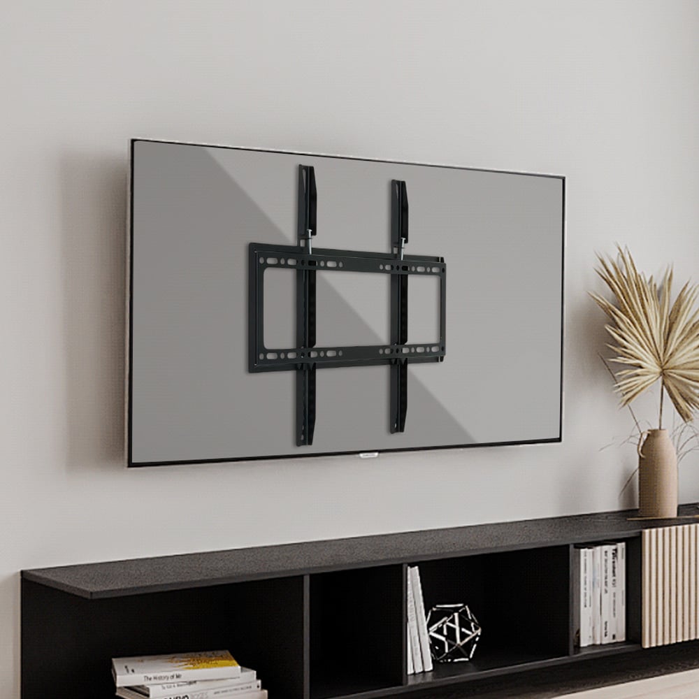 Living and Home 26-55 inch Black Wall Mounted Metal TV Monitor Bracket 46cm Image 2