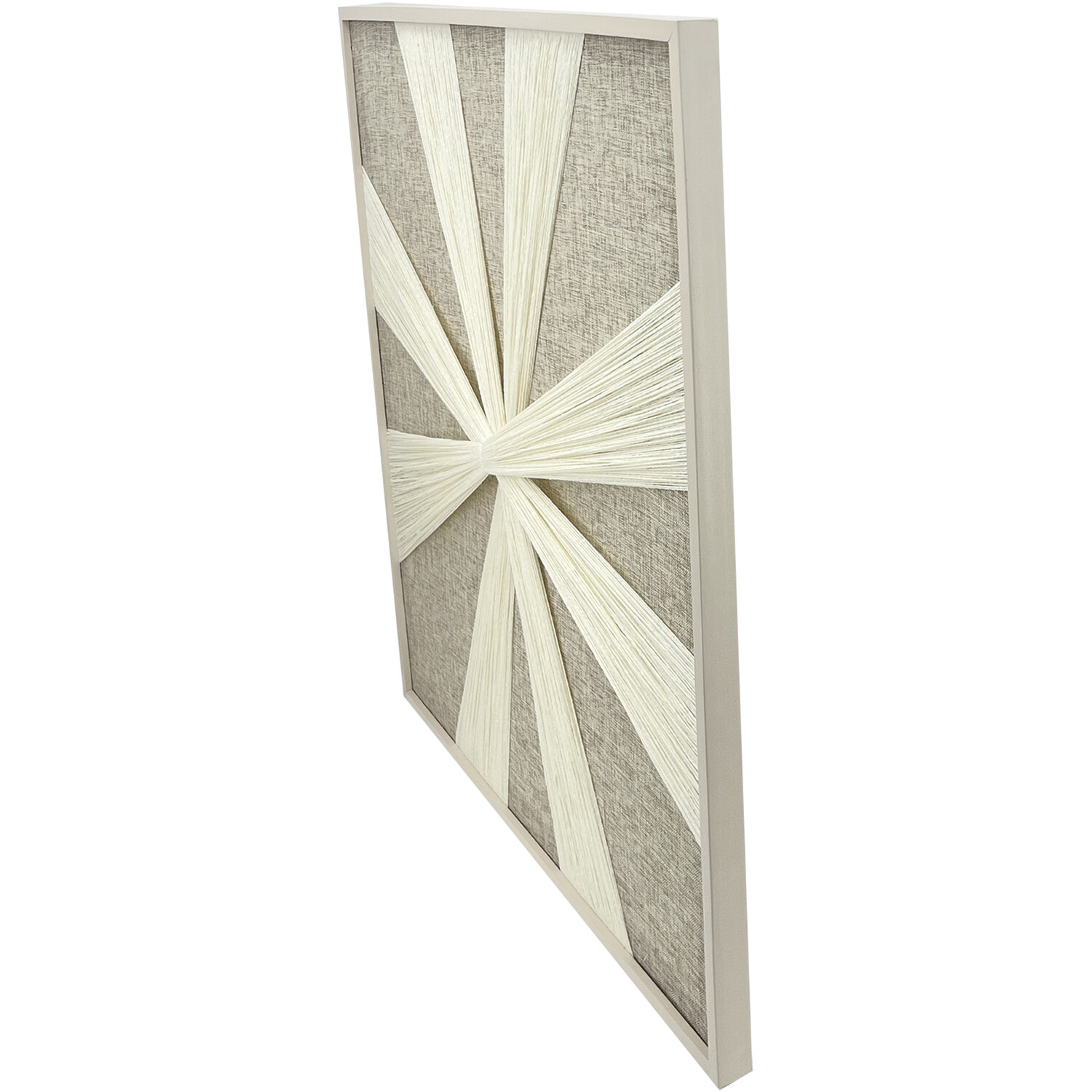 Neutral Knotted Textile Wall Art Image 3