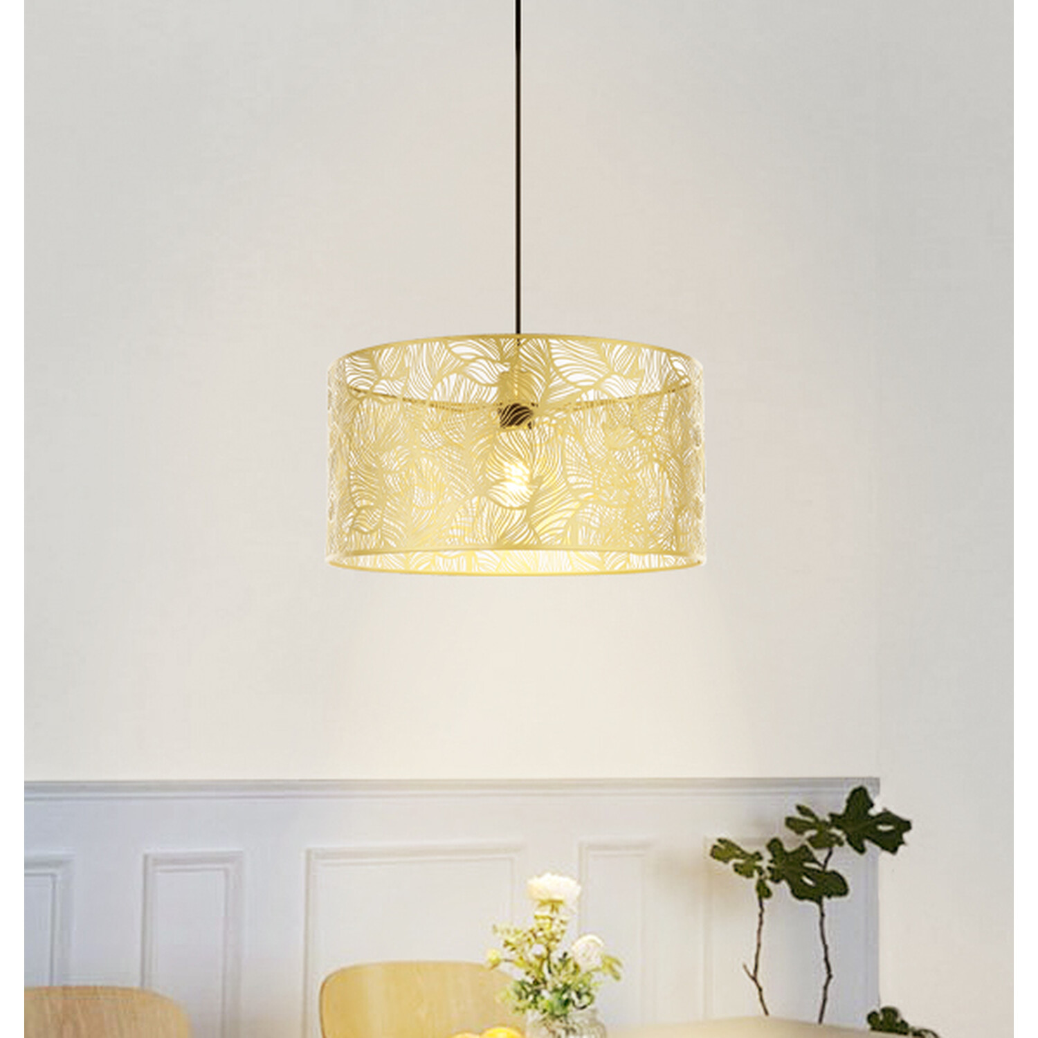 Gold Leaf Pendant Light Image 3