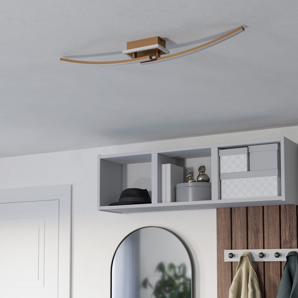 EGLO Lungolago Bronze Minimalist Ceiling Light Image 4
