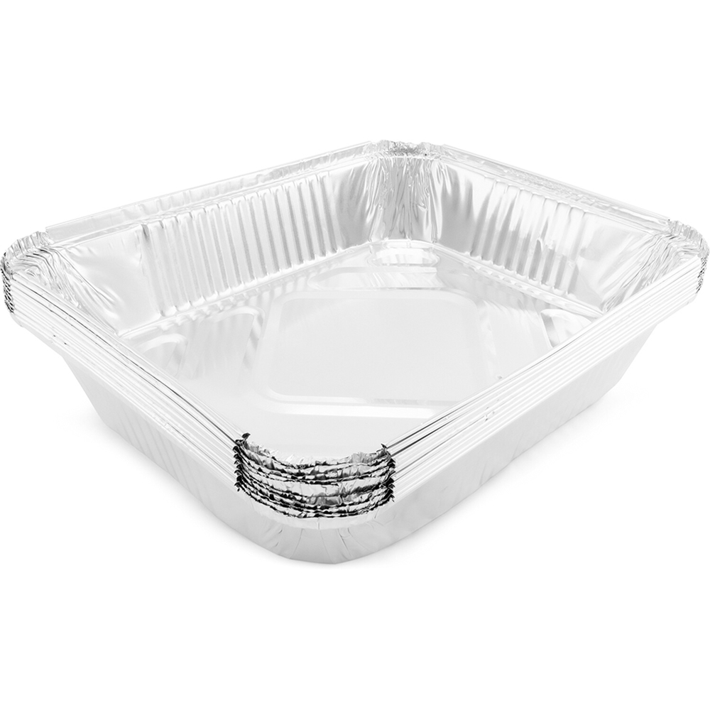 Pack of 10 Disposable Half Gastro Foil Trays with Lids Image 2