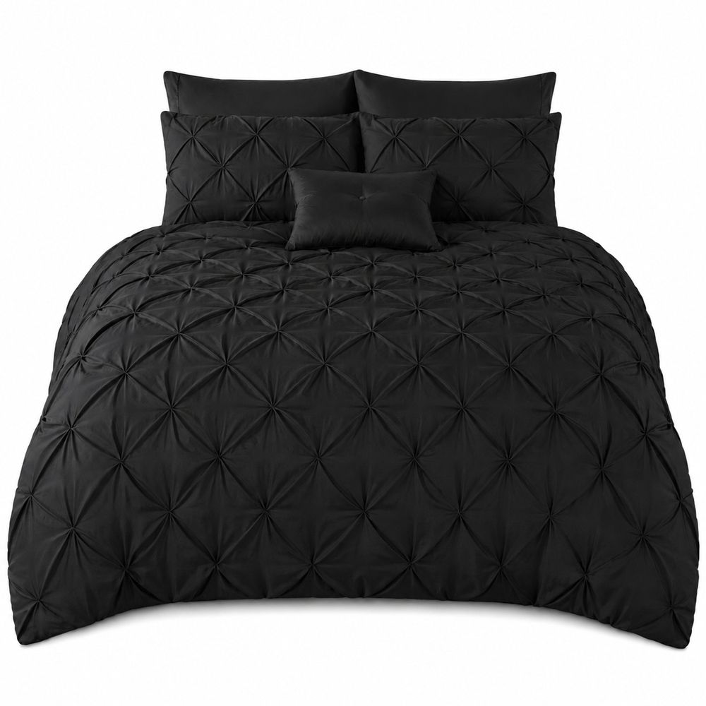 Smart Living Alford Single Black Duvet Cover Set Image 2