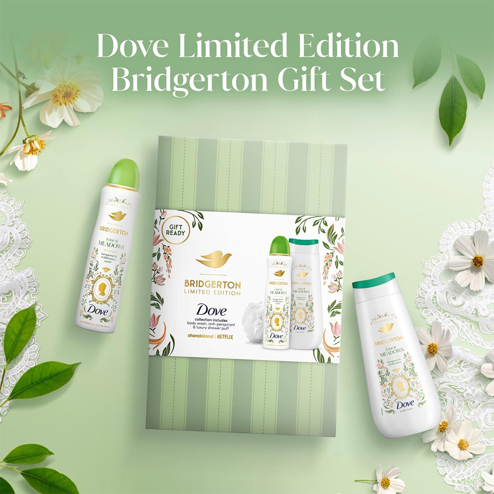 Dove Bridgerton Love and Meadows Limited Edition Gift Set 2 Piece 4 Pack Image 6