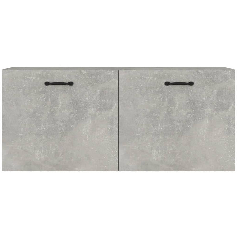 vidaXL 2 Door Concrete Grey Wall Cabinet Image 4