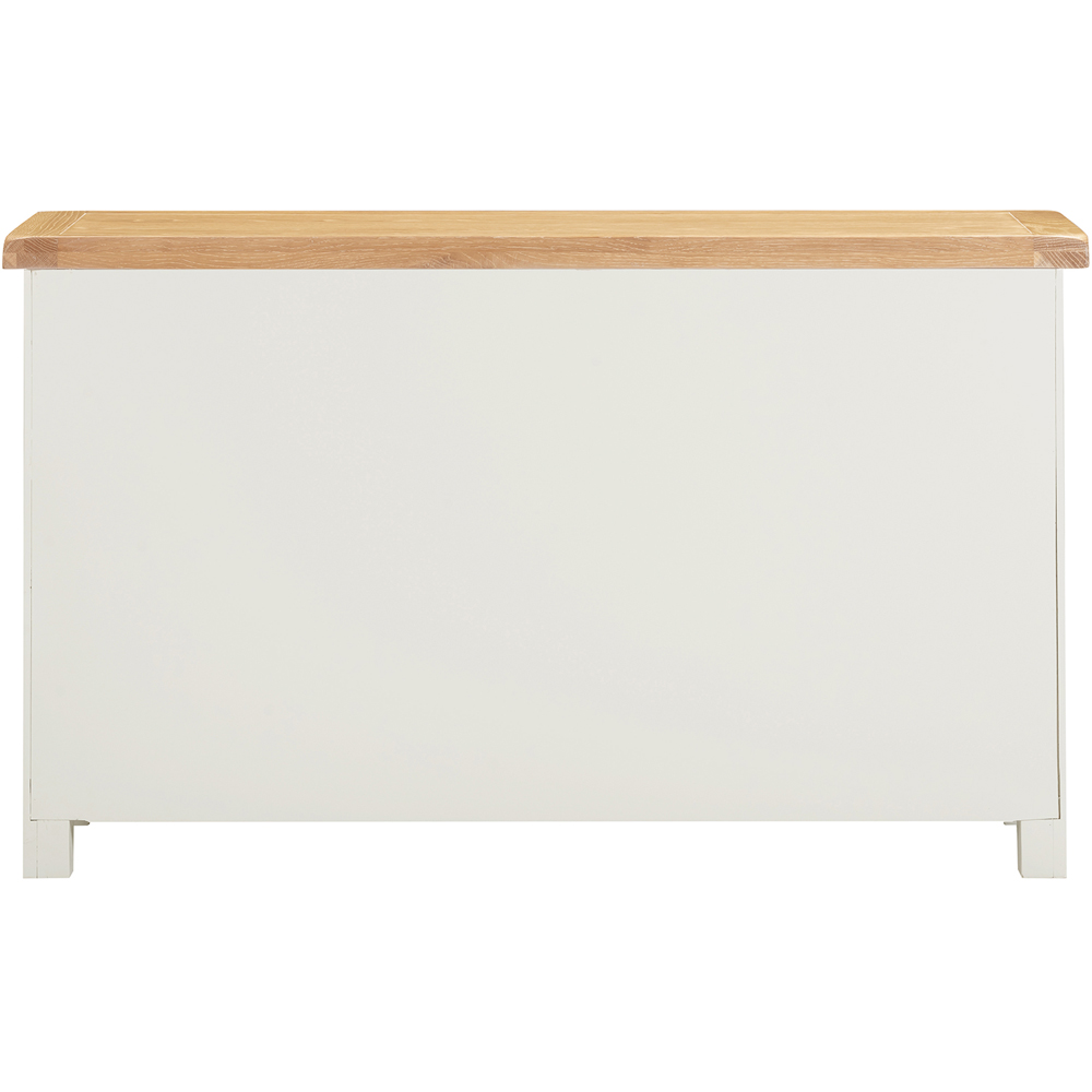 Seconique Windsor 3 Door 3 Drawer Ivory and Oak Sideboard Image 6