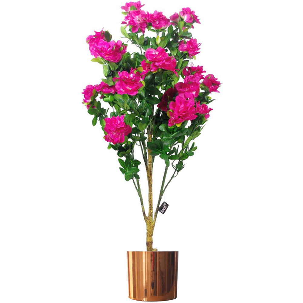 Botanik Polished Copper Finish Metal Planter 20 x 18cm Image 6
