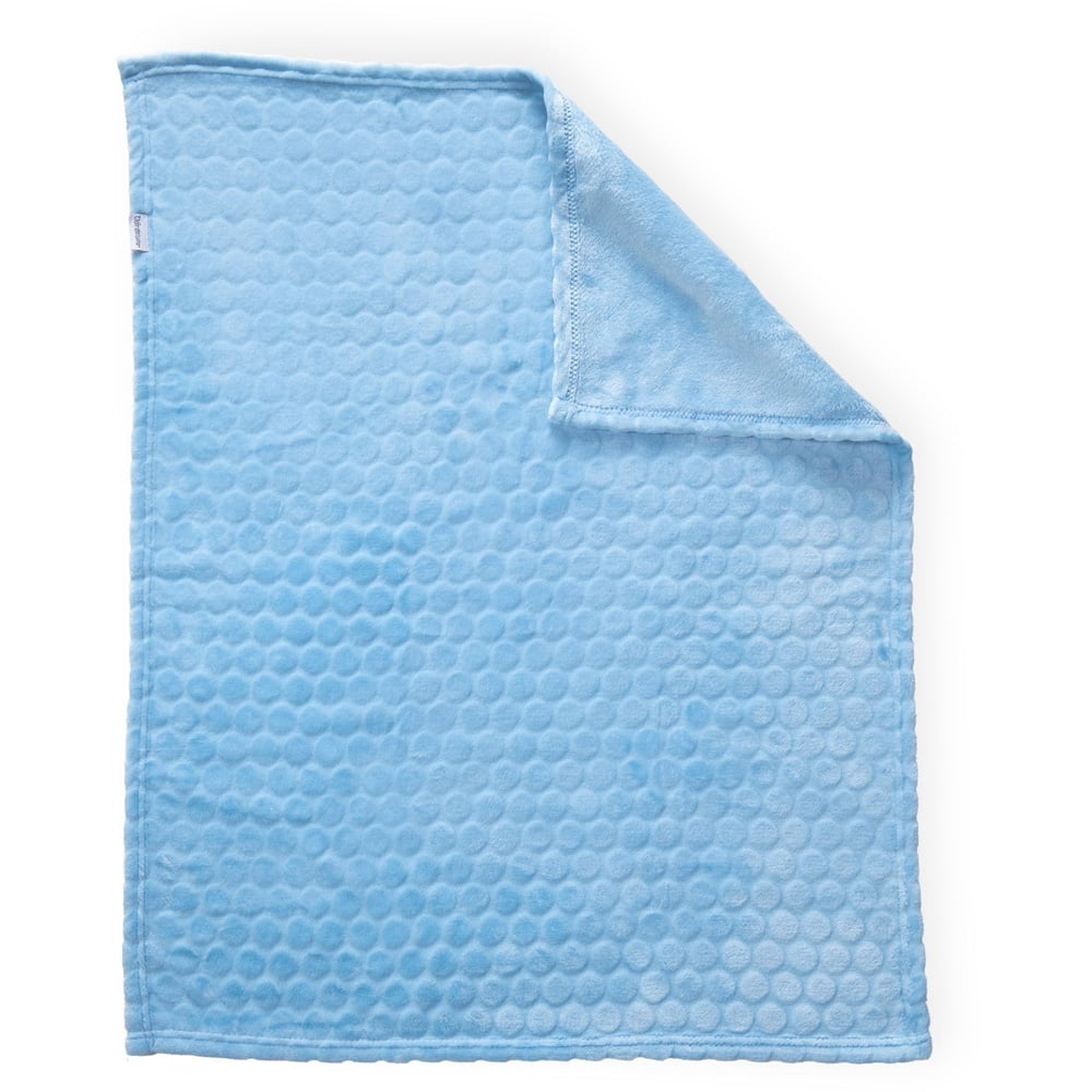 Clair de Lune Baby Blue Marshmallow Pram Blanket 90 x 70cm Image 5