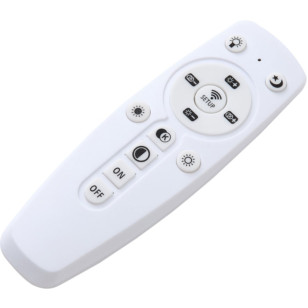 Living and Home Black and White 4 Ring LED Ceiling Light with Remote Image 3