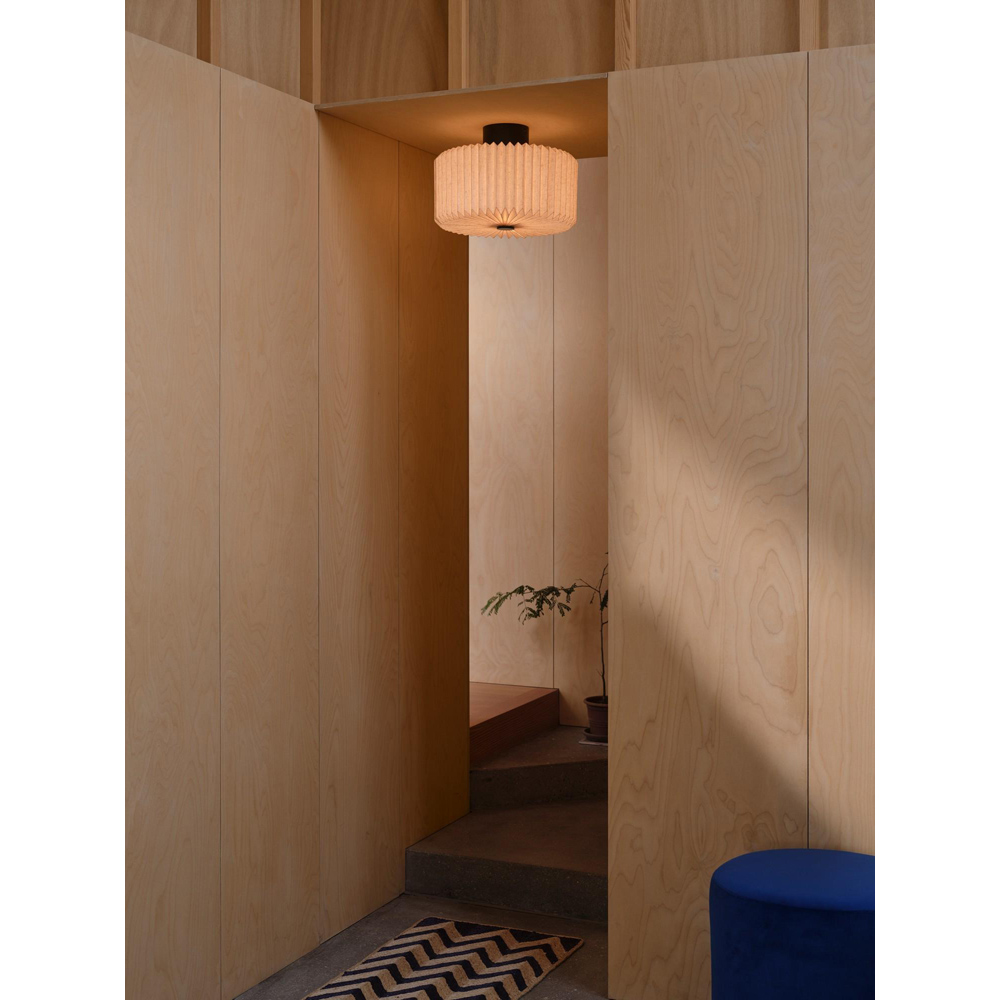 Nordlux Vivienne Black Pleated Ceiling Light Image 2