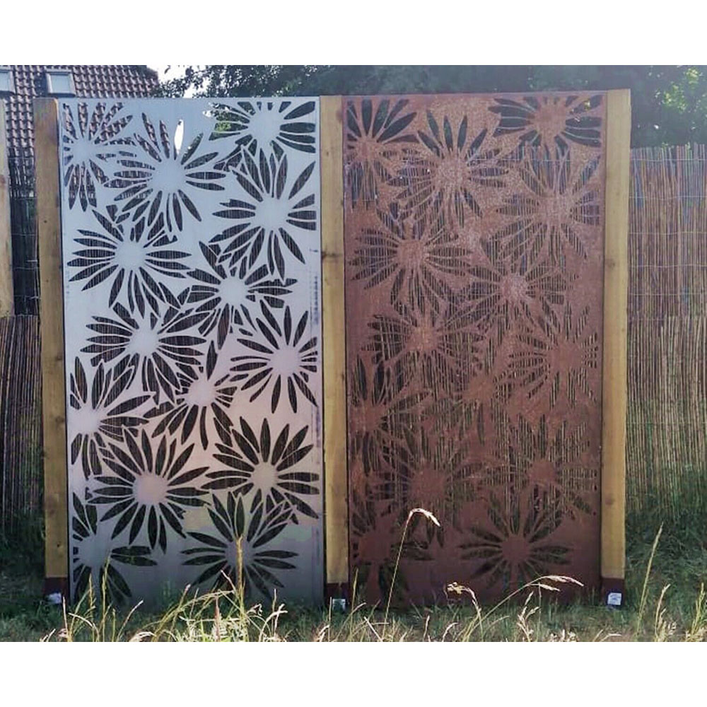 Inspirational Gifting Daisy Decorative Steel Screen Wall Art 6 x 3ft Image 5