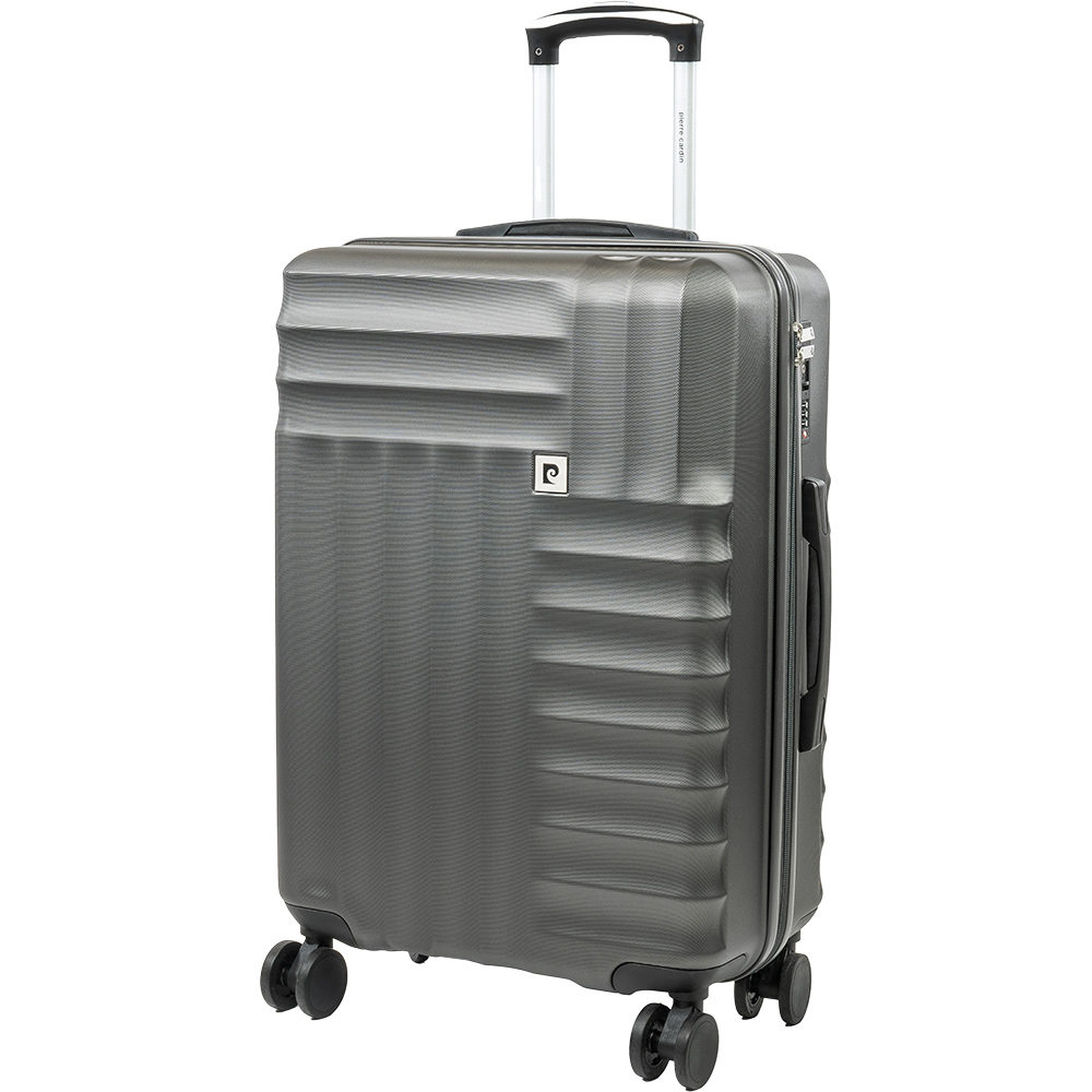 Pierre Cardin Medium Grey Trolley Suitcase Image 1
