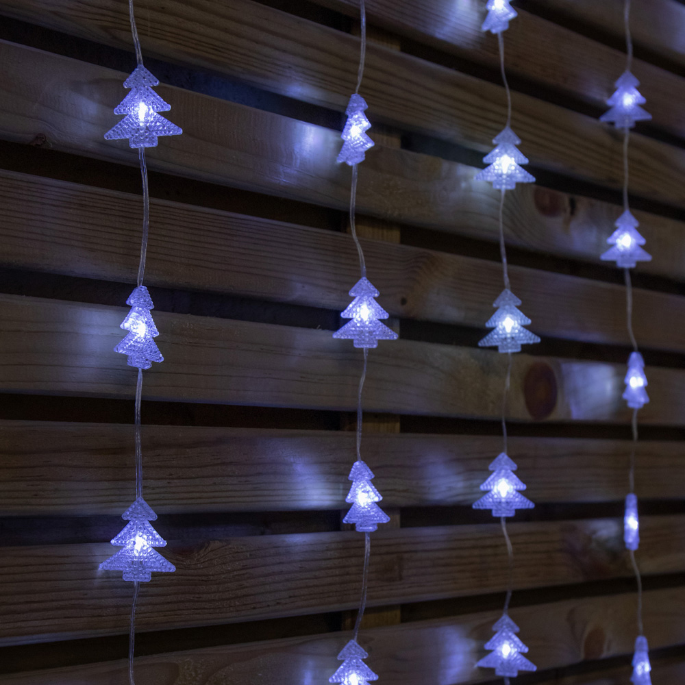 Samuel Alexander 108 White LED Christmas Tree Curtain Lights 1.2 x 1.2m Image 4
