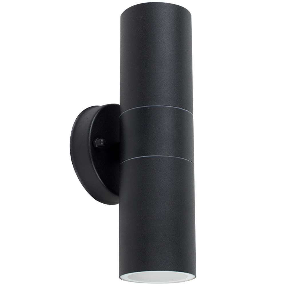 ValueLights Set of 2 Warm White Bulb Black Up/Down Wall Lamp Image 3