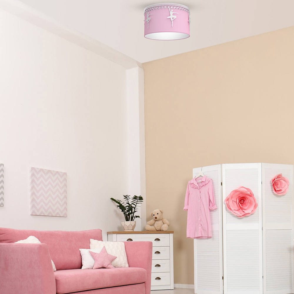 Milagro Baletnica Pink Ceiling Lamp 230V Image 2