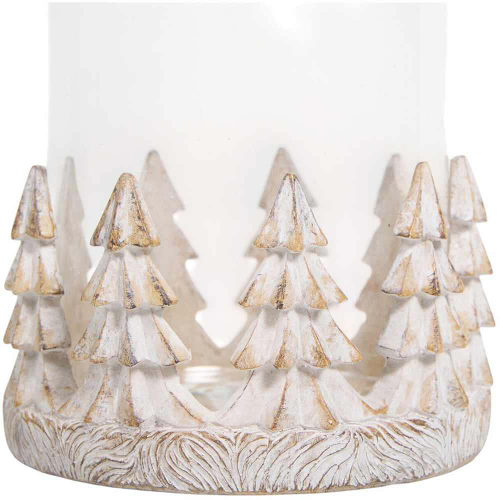Nordic Trees Candle Holder White Image 2