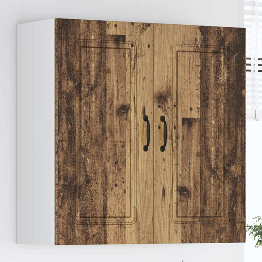 vidaXL 2 Door Old Wood Kitchen Wall Cabinet Image 1