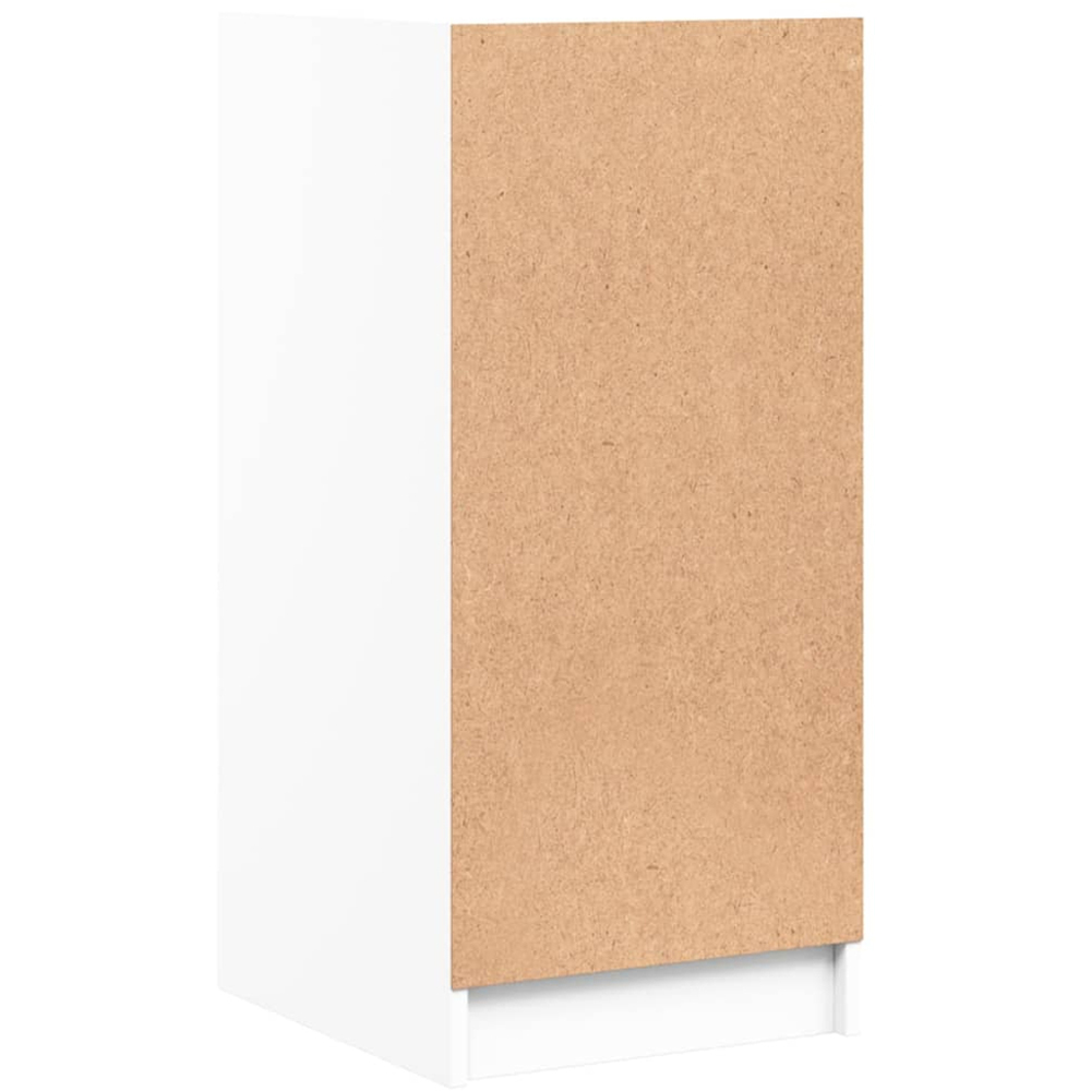 vidaXL Single Door White Side Cabinet Image 7