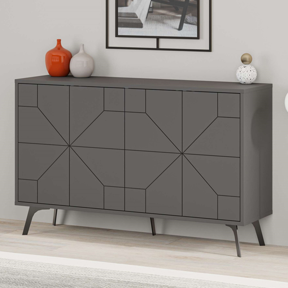Decortie Dune Anthracite Console Sideboard Image 1