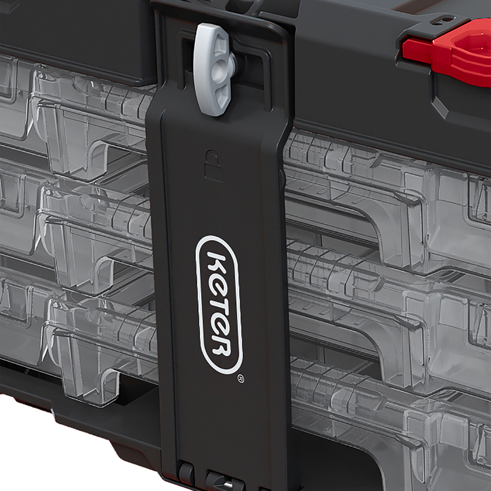 Keter Stack n Roll 3 Drawer Tool Storage Organiser Image 5